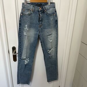 Distressed Blue Women's Jeans